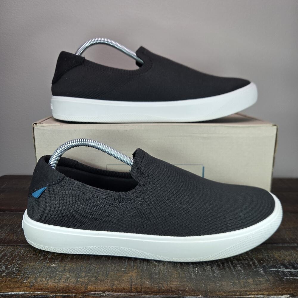 Vessi Boardwalk Slip On Mens Size 10 Waterproof Shoes Sneakers Boulder Black